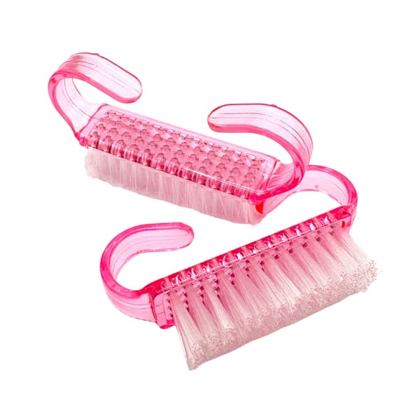 MINI håndbørste til manicure og pedicure, pink - 20 stk.