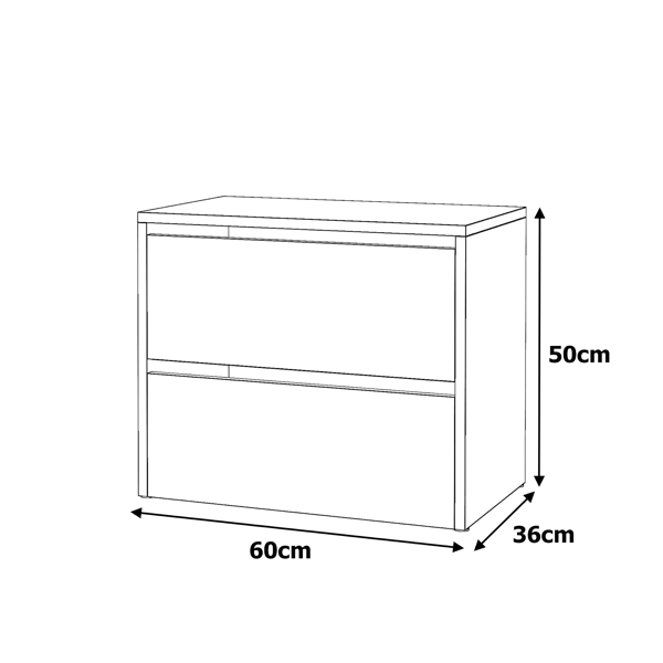 HVID GLANS SKOSKAB 60 CM