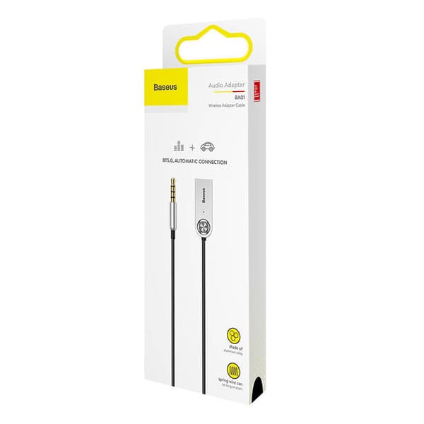 Baseus USB, AUX Bluetooth 5.0 -äänisovitin (musta)