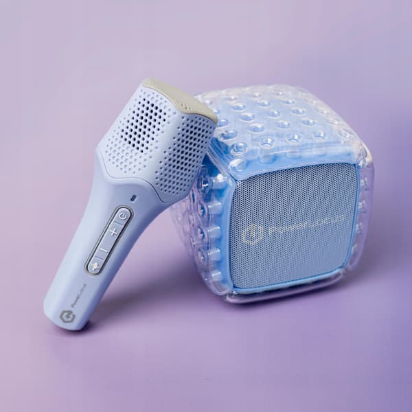 KARAOKE PowerLocus Aero Bluetooth-kaiutin langattomalla mikrofonilla lapsille