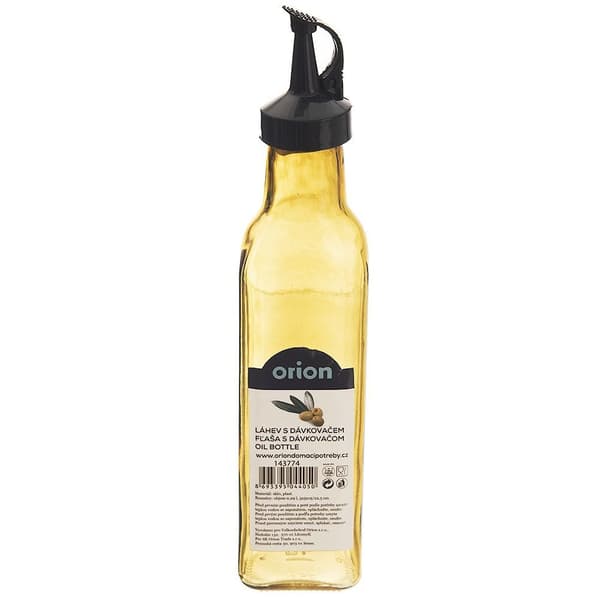 Glasflaske til olie og eddike med dispenser 265 ml