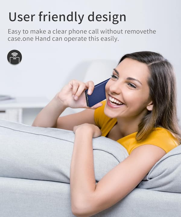 MARINEBLÅT LUKKET ETUI TIL SAMSUNG GALAXY A22 5G