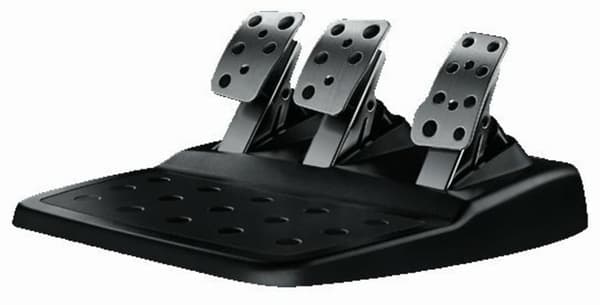 Logitech G920 Driving Force-sæt (sort) + Astro A10 (hvid)