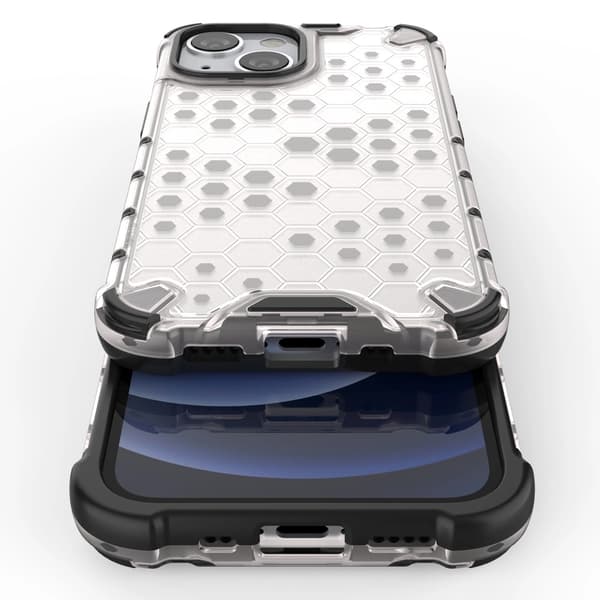 Honeycomb Armored Case med Gelram iPhone 13 Mini Blå