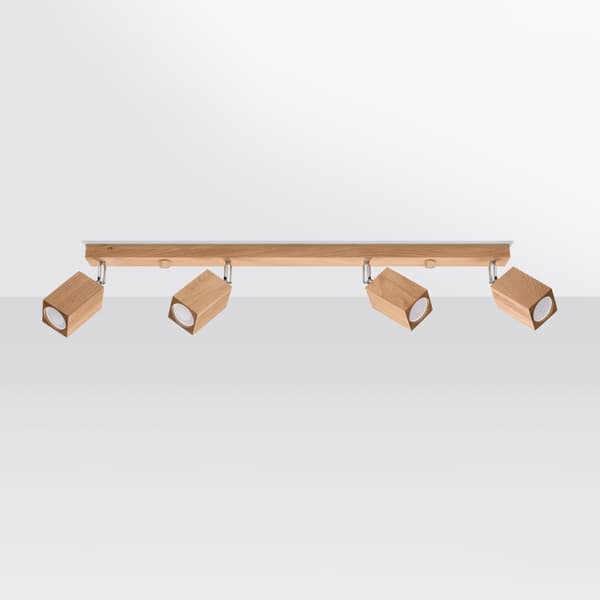 KEKE 4 GU10 TRÆ EG SOLLUX SL.1038 loftlampe