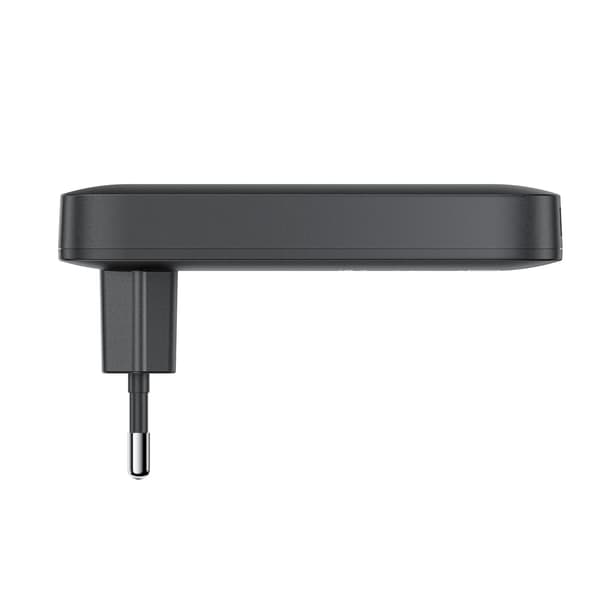 Acefast A100 65W GaN 2 USB-C+ USB-A Ultra Slim Oplader - Sort