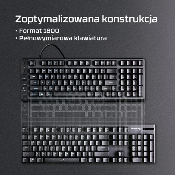 HYPERX HyperX Eve 1800 -näppäimistö, musta