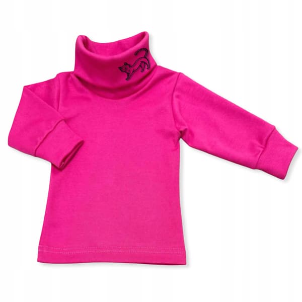Barnepolo-tshirt 98 sweatshirt flicktryk magenta