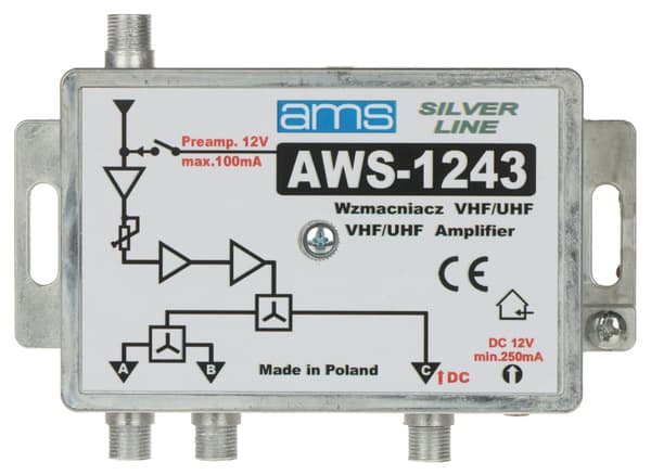AWS-1243 AMS ANTENNFÖRSTÄRKARE