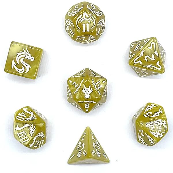 Erebus RPG-tärningar - Gud av mörkrets set med 7 tärningar