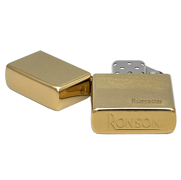 RONSON GULD BØRSTET Benzinlighter