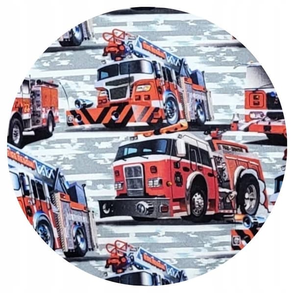 Barnpyjamas helt knäppt 116 bomull Brandkår
