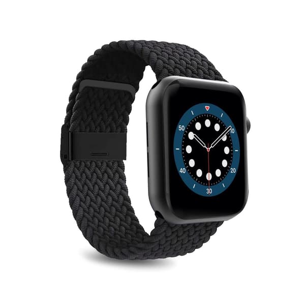 Puro Loop Nylonrem til Apple Watch 38 / 40 / 41 mm - Sort