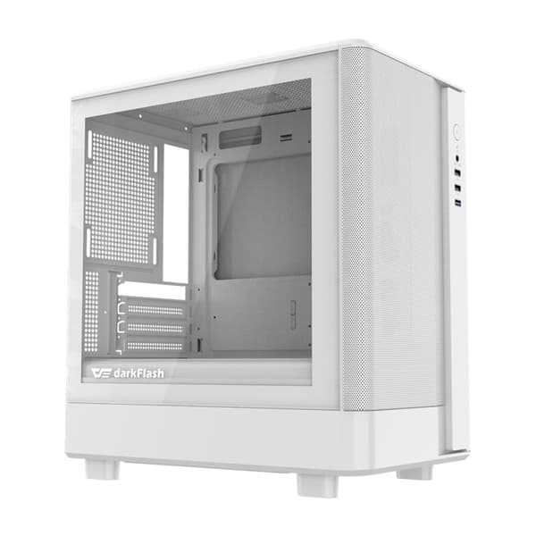 Darkflash DB330M Mesh-datorchassi (vit)