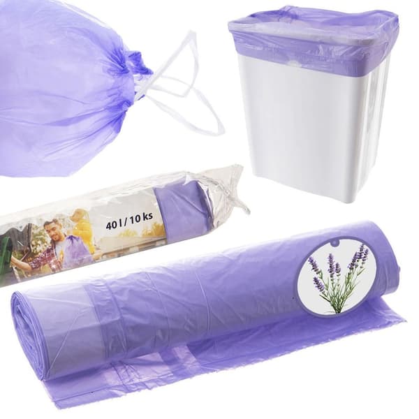 Soppåsar doftande lavendel 40 l 10 st