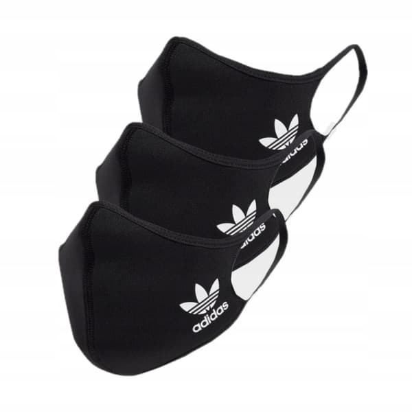 ADIDAS MASKER 3-PAK SORT MED LOGO S WŁB