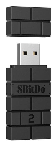 8BITDO Trådløs 2 Adapter Sort