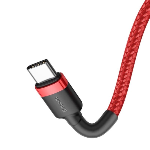 Baseus Cafule PD 2.0 QC 3.0 60W USB-C til USB-C PD-kabel 1m (rød)