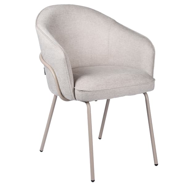 MIREA polstret lænestol, beige stof
