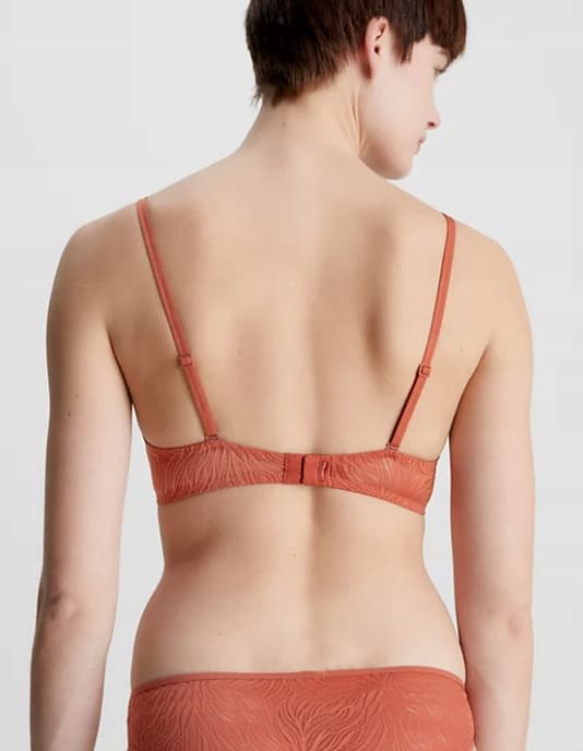 Calvin Klein orange halvvaddad behå 70A