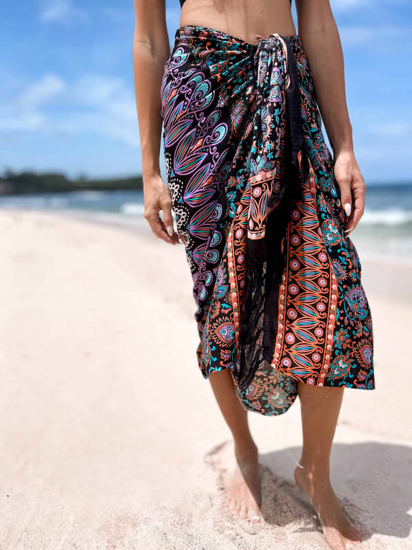 Pareo Strand Schal Mandala Violet