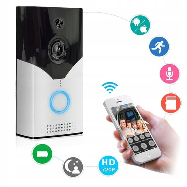 Trådløs videointercom med WiFi og nattesyn