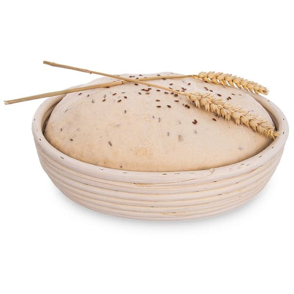 Rattanjäskorg för bröd, 1,5 kg / 25 cm