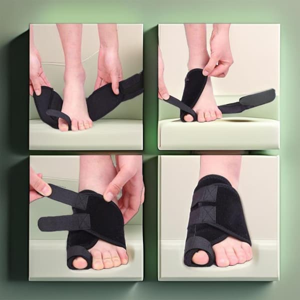 Ortopediskt hallux valgus-stöd vänster