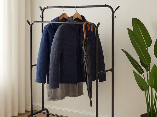 Dobbelt sort tøjhanger (12)
