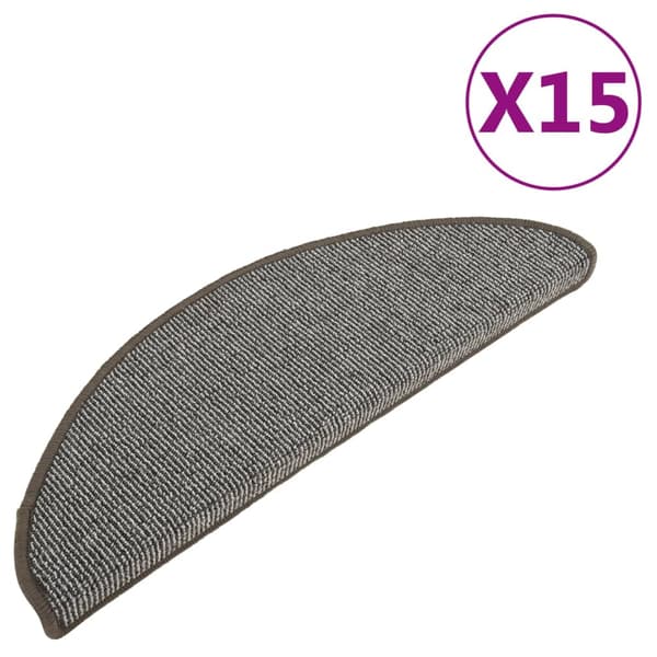 vidaXL Trappsteg, 15 st, grå, 65x21x4 cm