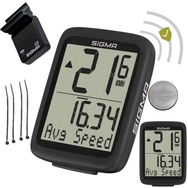 Sigma BC 8.0 ATS Trådløs Cykelcomputer Sort 8 Funktioner
