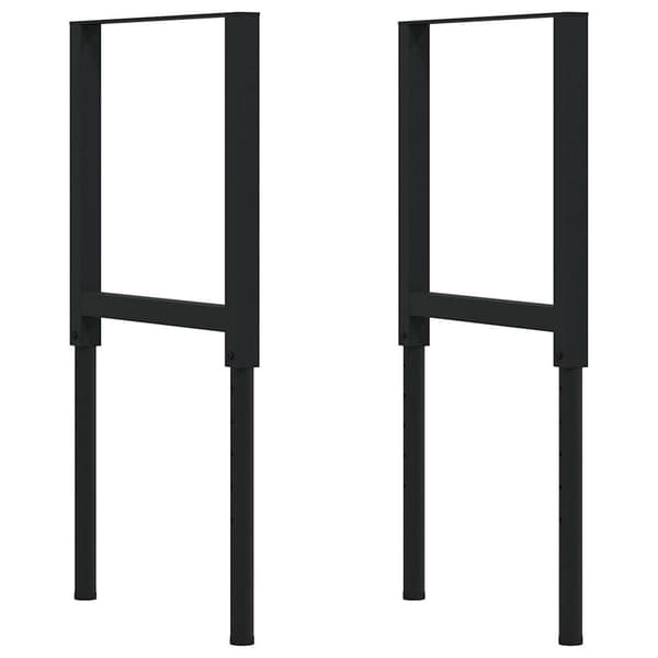 vidaXL arbejdsbord, 80x60x(71,5-98) cm, egetræ