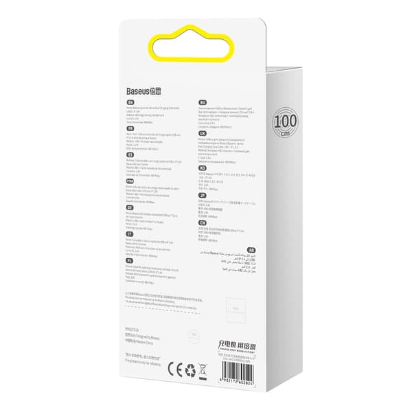 Baseus Dynamic USB-Lightning-kaapeli, 2.4A, 1m (valkoinen)