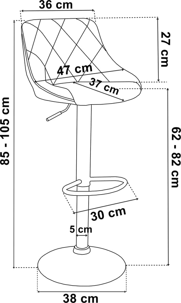 Cydro barstol svart