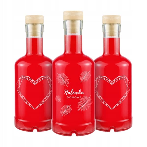 10 st TADEK 250 ml flaskor med tryck för NALEWKI
