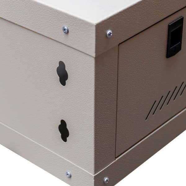 Netberg 19" 4U 240x600x350 væghængt serverrack grå