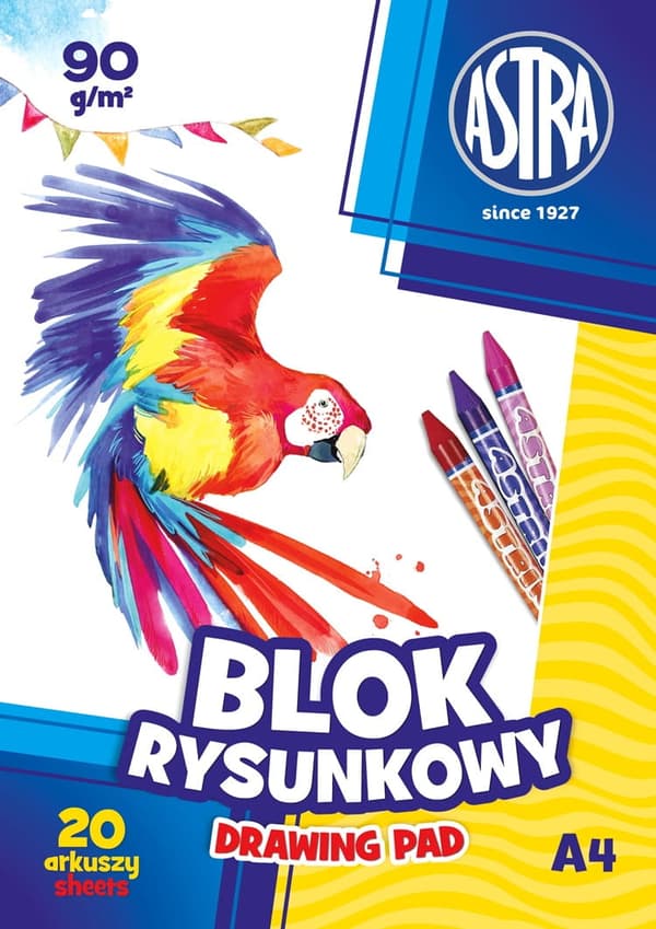 Astra - Valkoinen A4 piirustuslehtiö - 2563