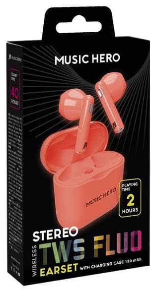SBS Fluo Red trådløse hovedtelefoner