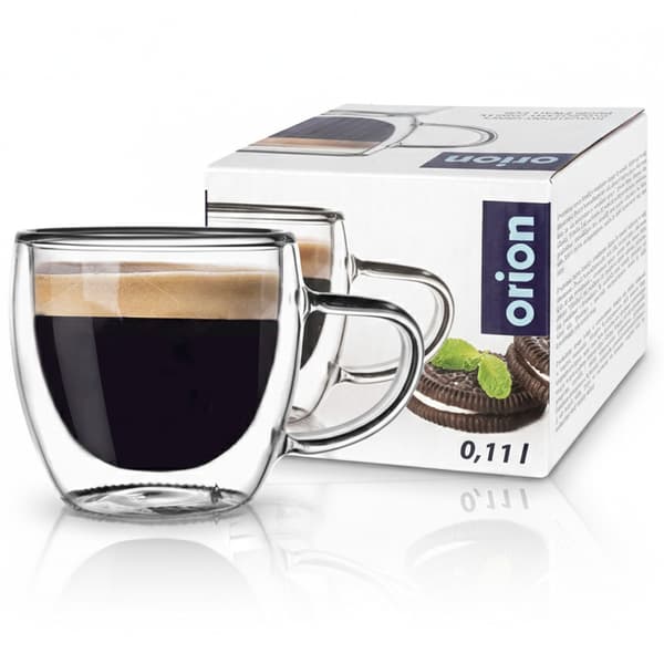 Double termoglas med dobbelt væg til espresso 100 ml