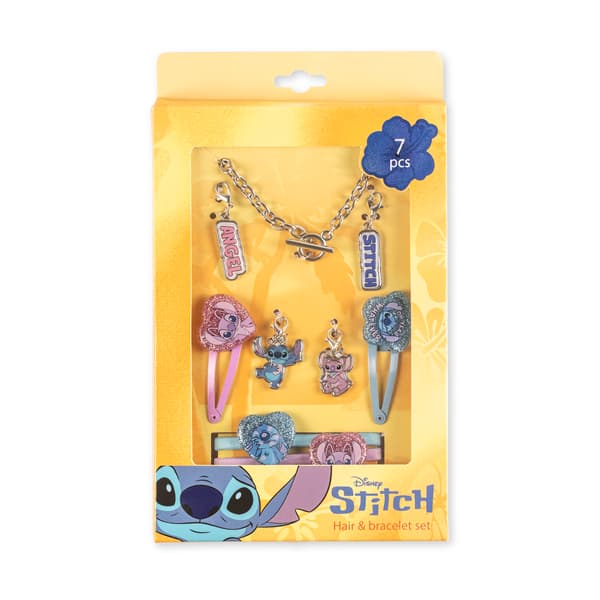 STITCH - Set med armband med berlocker + håraccessoarer