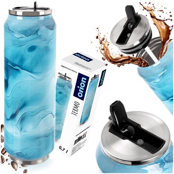 Termokop dåse blå 700 ml