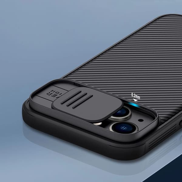 Nillkin CamShield Pro Case iPhone 14 Plus cover pansret kameracover blå