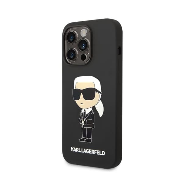 Karl Lagerfeld Silikone NFT Ikonik - iPhone 14 Pro Etui (Sort)
