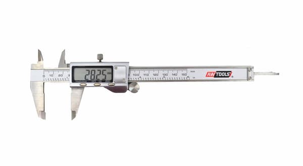 AWTOOLS ELEKTRONISK SKYLDEMÅLER 150 mm 0,01 mm