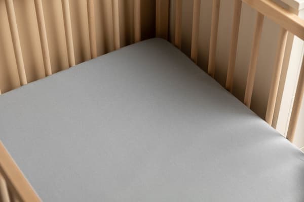 Vedenpitävä jersey-lakana, harmaa, 120x60