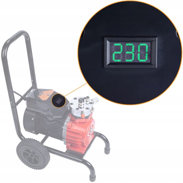 LCD-display til Rosfix Red Strong Storm 1100 RSS05 3500W malemaskine