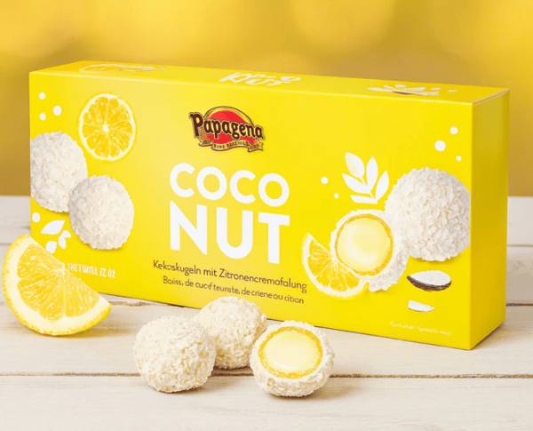 Papagena kokosbollor med citronkräm 120 g