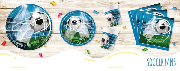 Genanvendelig plastikplade FODBOLD 21cm