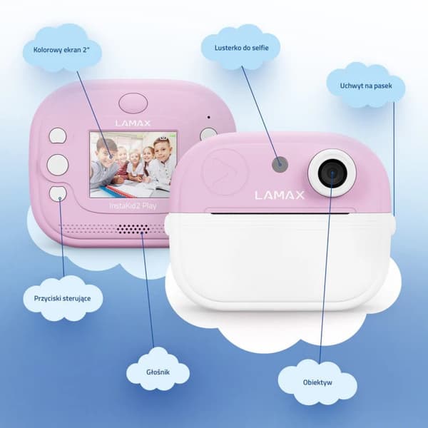 LAMAX InstaKid2 Play-kamera, rosa