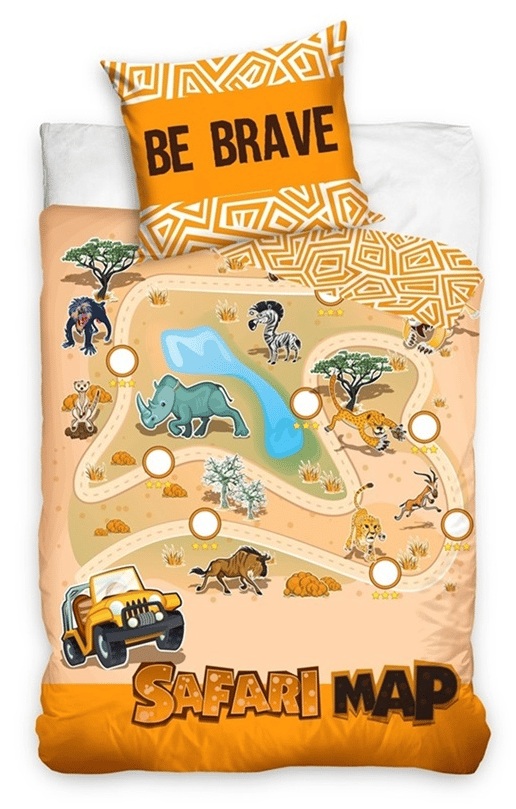Bomuldssengetøj 160x200 Safaridyr